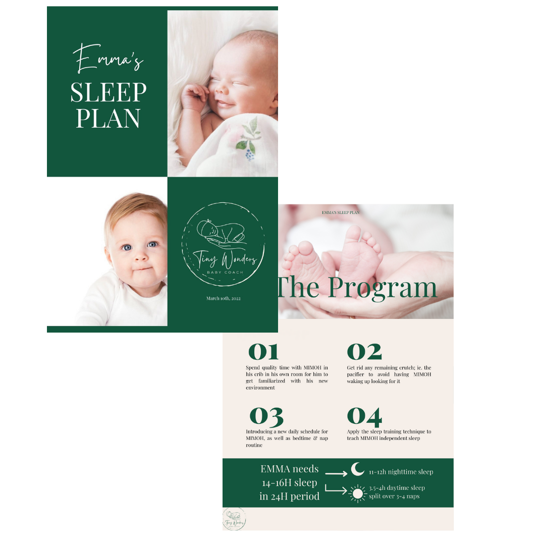 100% customized baby Sleep plan